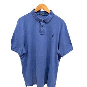 Polo Ralph Lauren Men's Polo Shirt XL Blue Heather Classic Fit Short Sleeve NWOT